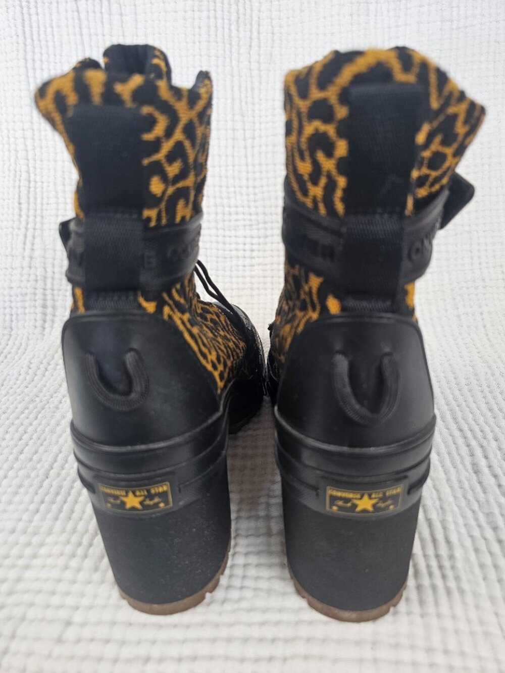 Converse GR82 Platform Combat Boot | Leopard Print | Women's Sz 8.5 - Picture 6 of 9